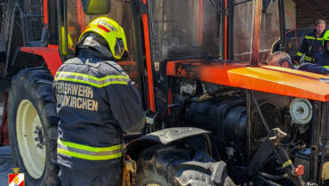 Traktorbrand in Stögersdorf