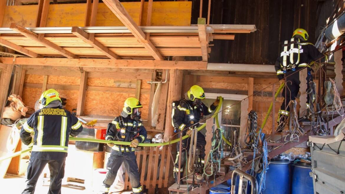 Mannschaftsübung – Wirtschaftsgebäudebrand